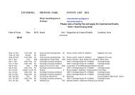 UPCOMING PHOENIX PARK EVENTS LIST 2012 * 2012