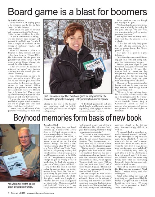 Whats Up Magazine Huntsville Lake of Bays - What's Up Muskoka