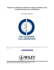 Intravenous midazolam infusion for sedation of ... - Portal Neonatal