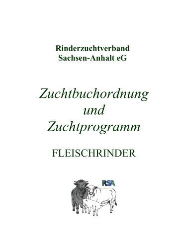 Zuchtbuchordnung und Zuchtprogramm - RSA ...