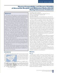 Physical Compatibility and Chemical Stability of Atracurium Besylate ...