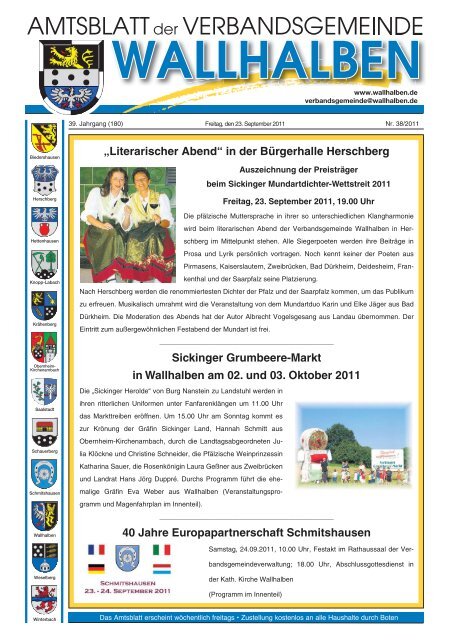 Literarischer Abend - Verbandsgemeinde Wallhalben