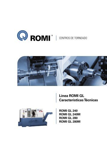 Características Técnicas ROMI GL 240 / 240M / 280 / 280M