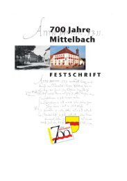 Festschrift - Mittelbach-Hengstbach