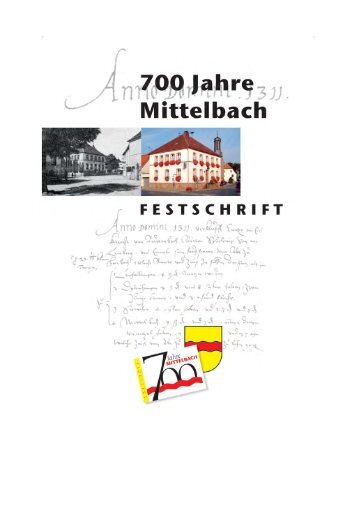 Festschrift - Mittelbach-Hengstbach