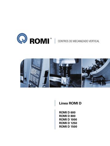 Catálogo Línea ROMI D - Industrias Romi S.A.