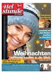 Weihnachten 2005 - Hoffnung kommt in die Welt.pdf - Viertelstunde.ch