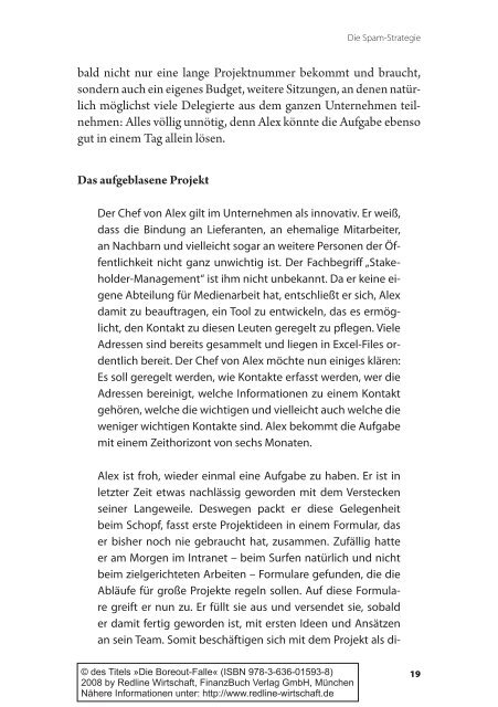 Boreout-Strategien - FinanzBuch Verlag