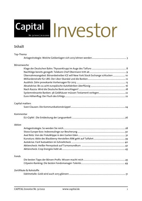 Capital Investor Nr 51 12