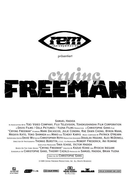 crying freeman - der comic - Deutsche Mark Dacascos Webseite