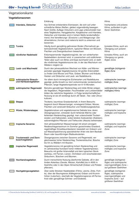 Schulatlas Atlas Lexikon - Freytag & Berndt