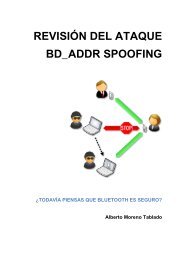 REVISIÓN DEL ATAQUE BD_ADDR SPOOFING - Seguridad Mobile