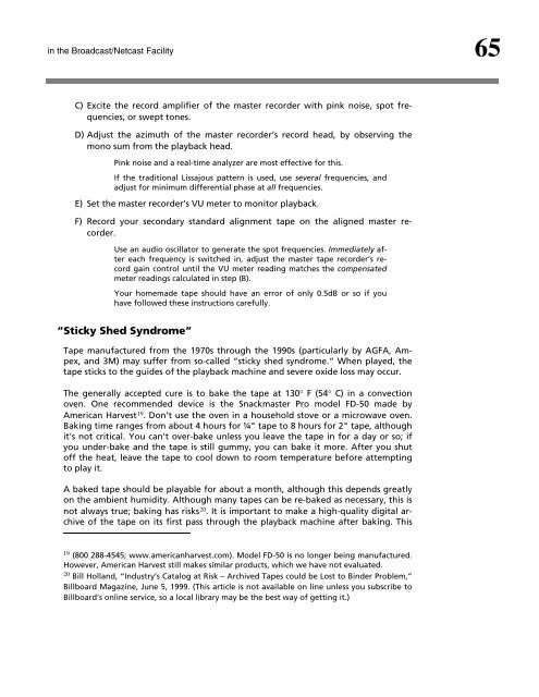 Maintaining Audio Quality in the Broadcast Facility 2011 - Orban