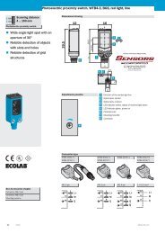 WTB4 3 Line Array Sensors - Sensors Incorporated