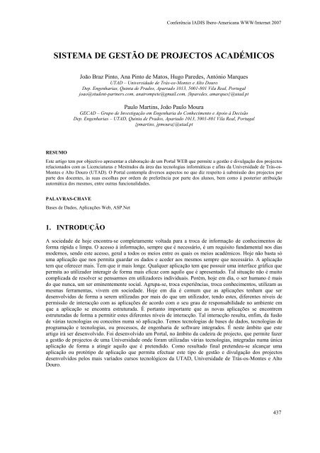 geração (semi)automática de metadados - Universidad Autónoma ...