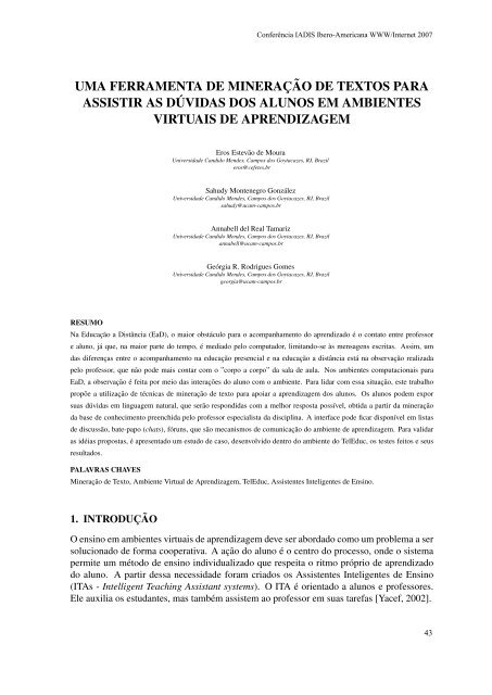 geração (semi)automática de metadados - Universidad Autónoma ...