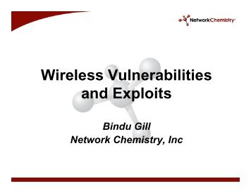 Wireless Vulnerabilities and Exploits