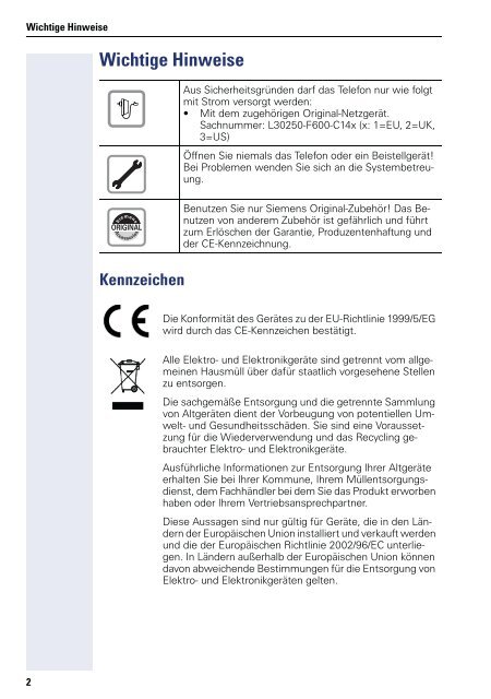 OpenStage 60_80 T (HiPath 4000), Bedienungsanleitung, Ausgabe ...