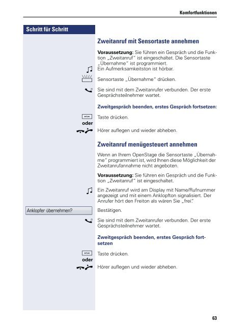 OpenStage 60_80 T (HiPath 4000), Bedienungsanleitung, Ausgabe ...