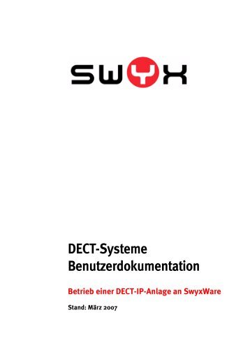 DECT-Systeme Benutzerdokumentation