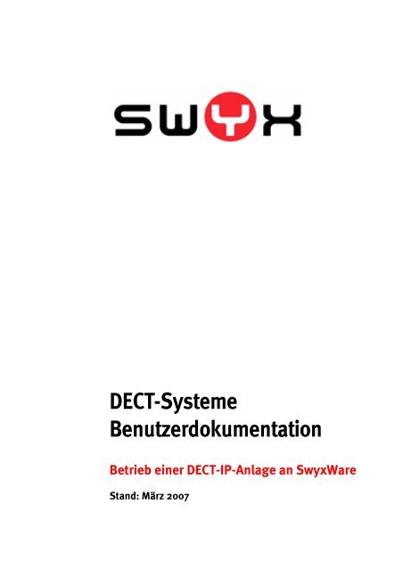 DECT-Systeme Benutzerdokumentation