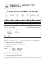 Protokoll der konstituierenden Sitzung (17. Februar 2009)