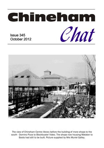 Oct 2012 - Chineham Chat Magazine