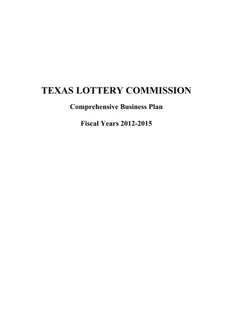 Charitable Bingo Operations Business Plan - Texas Lottery