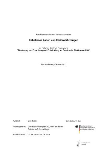 Kabelloses Laden von Elektrofahrzeugen - Zukunftsweisende ...