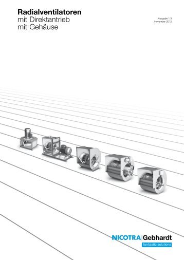 Radialventilatoren mit Direktantrieb mit Gehäuse - Nicotra Gebhardt