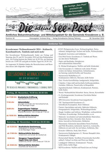 09.01.2025 Die kleine See-Post