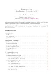 Formelsammlung Grundlagen der Elektrotechnik I/II - MacroLab