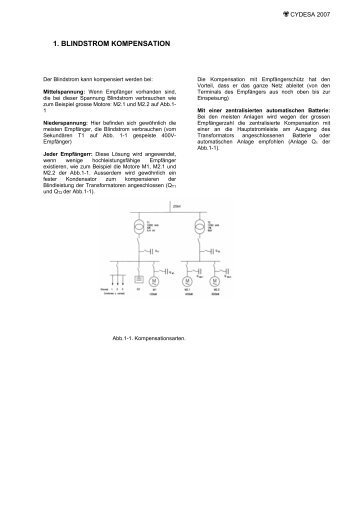 1. BLINDSTROM KOMPENSATION - CYDESA