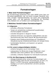 2 Welchen Vorteil haben Formatvorlagen? - Augenbit