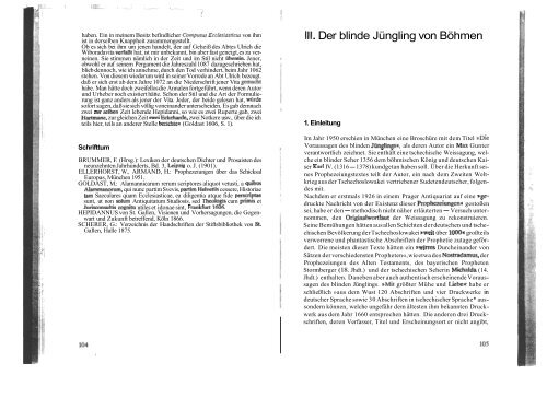 III. Der blinde Jüngling von Böhmen