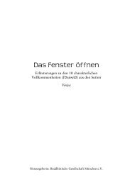 Das Fenster öffnen - Dhamma-Dana.de