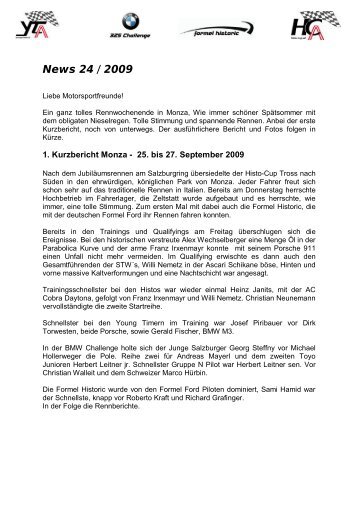 News 24 / 2009 - Histo-Cup Austria