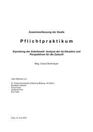 Zusammenfassung der Studie P flichtpraktikum Erprobung der ...