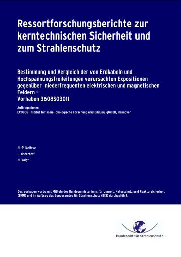 Vorhaben 3608S03011 - DORIS - Bundesamt für Strahlenschutz