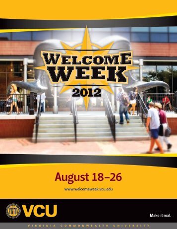 continued - Welcome Week - Virginia Commonwealth University