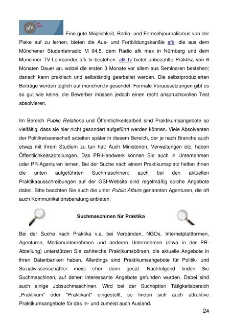 Praktikaratgeber des GSI - Geschwister-Scholl-Institut für ...