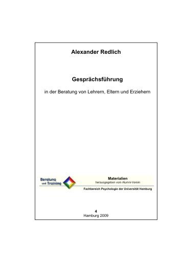Alexander Redlich Gesprächsführung - Alumni der Psychologie der ...