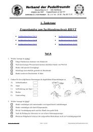 1. Änderung Fragenkatalog zum Sachkundenachweis BH/VT