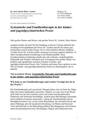 und jugendpsychiatrischen Praxis - Kinder- und Jugendpsychiatrie