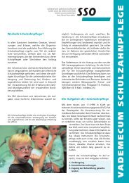 Vademecum zur Schulzahnpflege - SSO