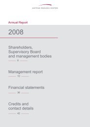 Shareholders, Supervisory Board and management bodies ...
