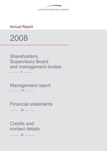 Shareholders, Supervisory Board and management bodies ...