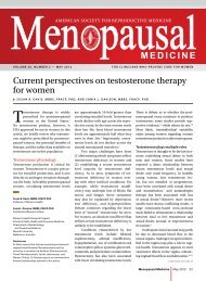 Current perspectives on testosterone therapy for women - American ...