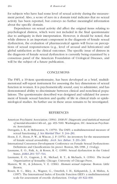 The Female Sexual Function Index (FSFI): A Multidimensional Self ...