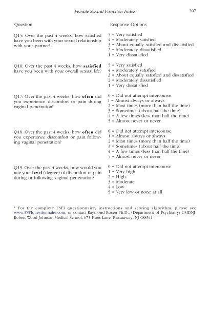 The Female Sexual Function Index (FSFI): A Multidimensional Self ...